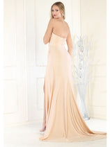 May Queen MQ1946 Strapless Ruched Prom Dress