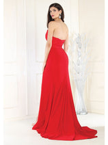 May Queen MQ1946 Strapless Ruched Prom Dress