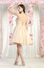 MQ1952 Corset Lace Up Back Homecoming Dress - Dress