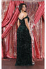 May Queen MQ1957 Sleeveless Sheath Evening Gown - Dress