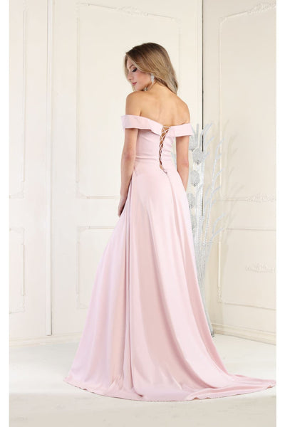 May Queen MQ1960 Off The Shoulder Prom Dress