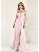 May Queen MQ1960 Off The Shoulder Corset A-Line Maxi Formal Prom Dress