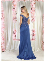 May Queen MQ1962 Embellished Prom Gown