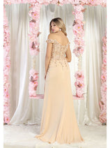 May Queen MQ1962 Embellished Prom Gown