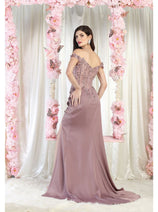 May Queen MQ1962 Embellished Prom Gown