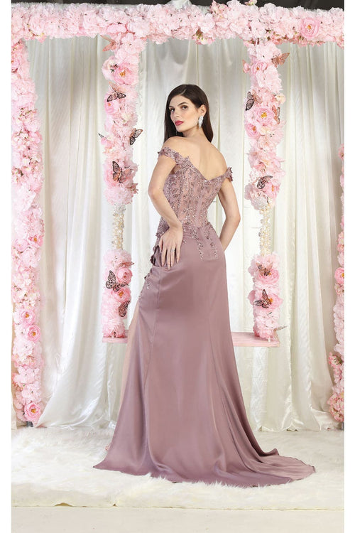 LA Merchandise LA1962 Corset Bone Prom Gown - Dress