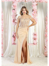 May Queen MQ1962 Embellished Prom Gown
