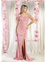 May Queen MQ1962 Embellished Prom Gown