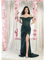 May Queen MQ1962 Embellished Prom Gown