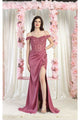LA Merchandise LA1962 Corset Bone Prom Gown - LIPSTICK / 4 - Dress