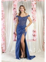 May Queen MQ1962 Embellished Prom Gown