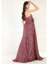 May Queen MQ1968 Strapless Sequin Formal Gown