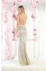 May Queen MQ1970 Sequined Special Occasion Gown - Dress