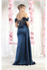 May Queen MQ1977 Sheer Bodcie Red Carpet Gown - Dress
