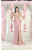 May Queen MQ1981 3D Apllique Eveninig Gown