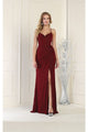 May Queen MQ1987 Criss Cross Open Back Prom Dress - Dress