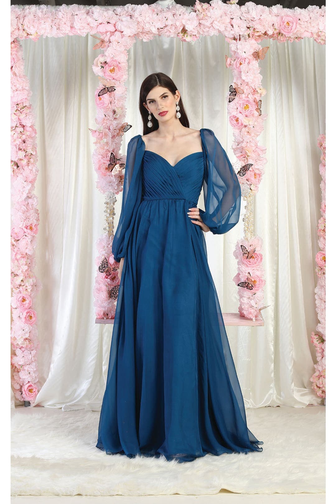 May Queen MQ1990 Chiffon Mother Of The Bride Gown