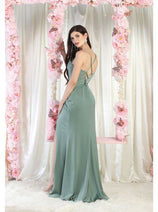 May Queen MQ1992 Cowl Neck Bridesmaids Dress