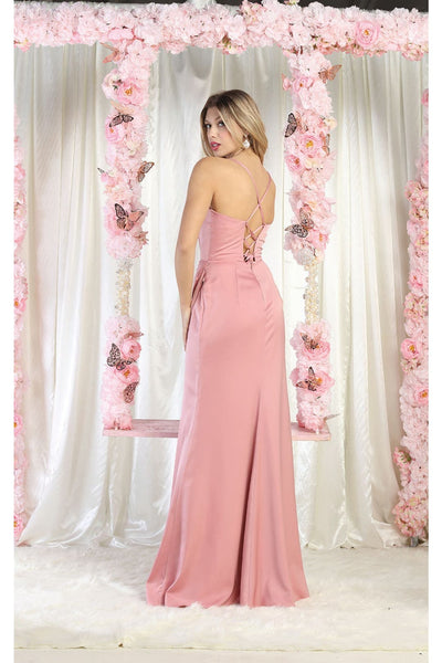May Queen MQ1992 Cowl Neck Bridesmaids Dress - Dress