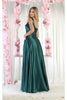 May Queen MQ1994 Side Pockets Satin Bridesmaids Dress - Dress