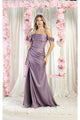 May Queen MQ1998 Corset Bone Bridesmaids Dress - VICTORIAN LILAC / 4 - Dress