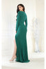 May Queen MQ1999 High Slit Evening Gown