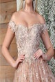 May Queen MQ2012 Off-Shoulder 3D Butterfly Applique Homecoming Dress - Dress