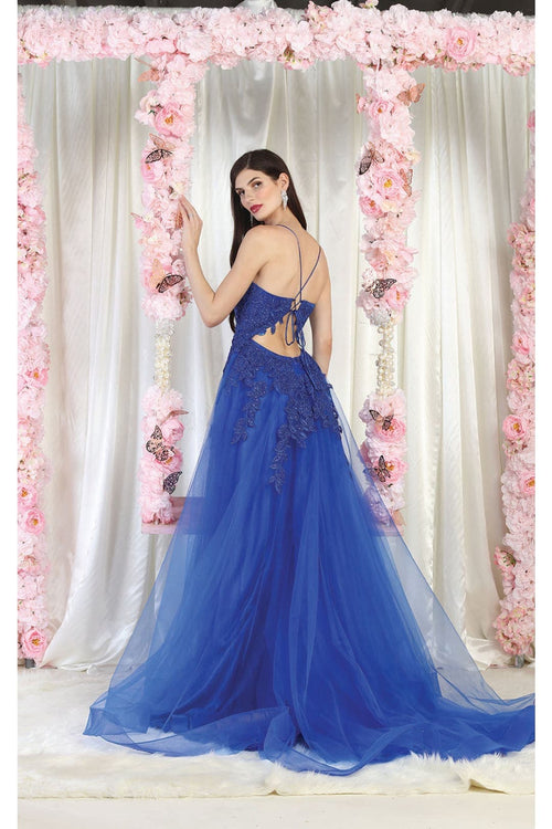 May Queen MQ2013 Corset Back Formal Gown - Dress