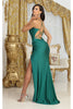 Royal Queen RQ2026 Spaghetti Straps Corset Hunter Green Formal Dress - Dress
