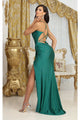 Royal Queen RQ2026 Spaghetti Straps Corset Hunter Green Formal Dress - Dress