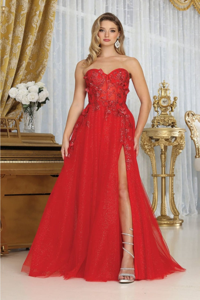 May Queen MQ2059 A-Line Sweetheart Evening Gown | Formal Dress Shops