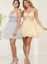 Dama Dresses for Quinceanera in Silver Style MQ2067 Quince Outfit