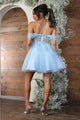 May Queen MQ2080 Sweetheart Leafy Corset A-Line Short Hoco Dress - Dress