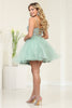 May Queen MQ2082 A-Line Glitter Spaghetti Strap Party Dress - Dress