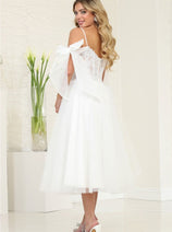 White Graduation Dress | Commencement Ceremony Party Outfit by MQ2089
