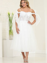 White Graduation Dress | Commencement Ceremony Party Outfit by MQ2089