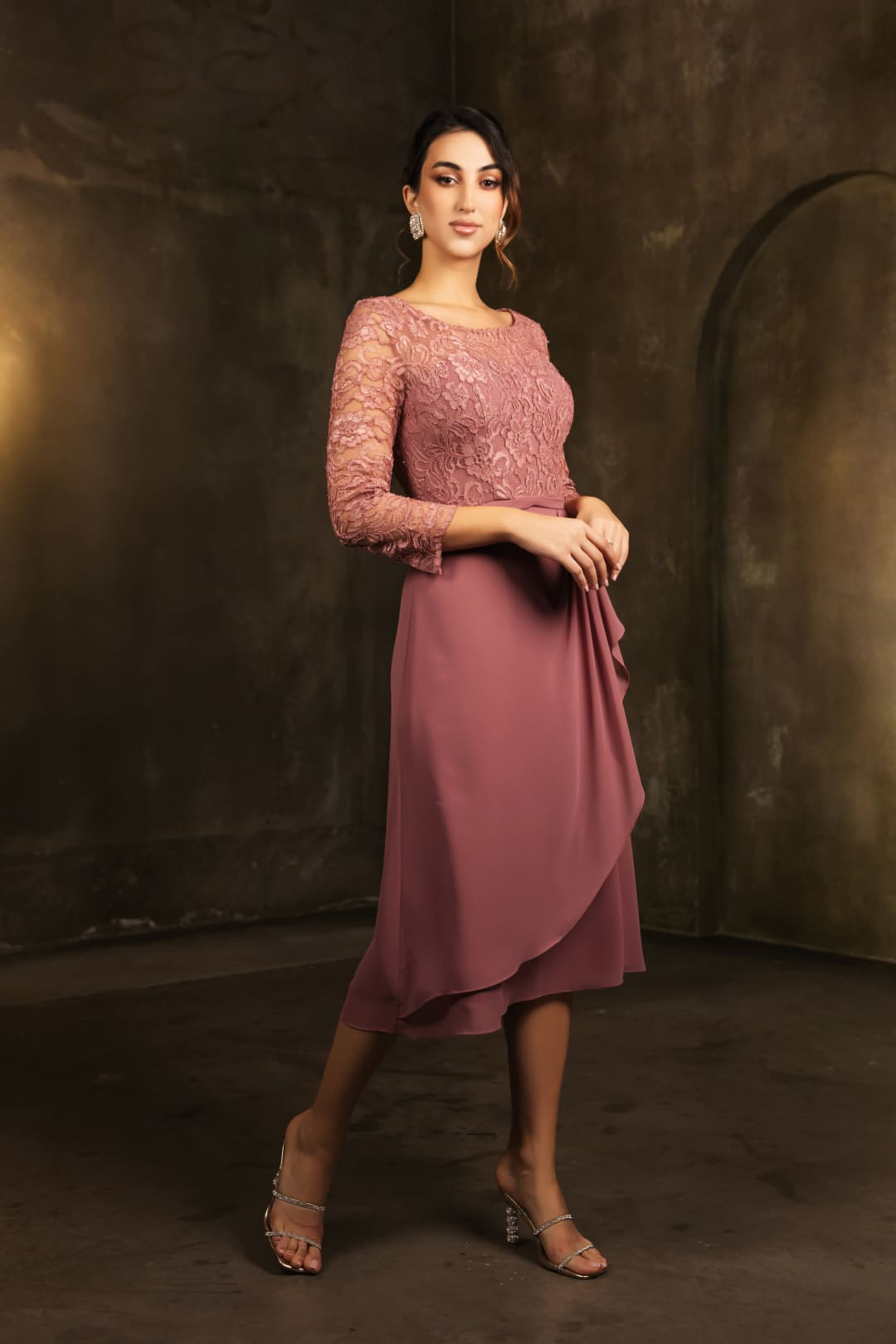 Wholesale Mother of the Bride Dresses MQ2100 in Dusty Rose Wholesale Mother of the Bride Dresses MQ2100 in Dusty Rose