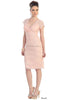 Short Mother of the Groom Dress - Blush / M