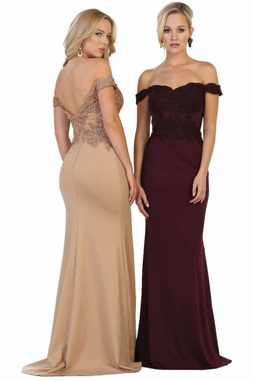 Elegant Form Fitting Evening Dress1