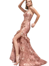 Mermaid Dress 2025 Sexy Strapless Layered Ruffle Gown