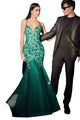 Mermaid Prom Evening Gown 2025 Spaghetti Straps Fitted Dress - EMERALD GREEN / 6 - Dress
