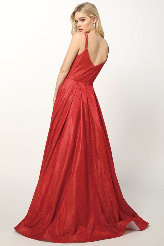 Juliet Silver Long Formal Dresses