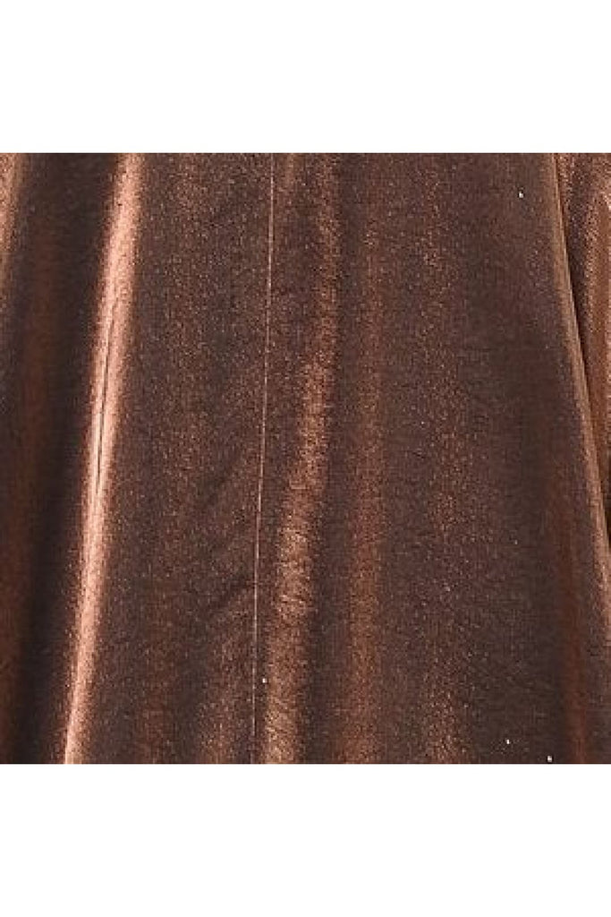 Metallic Short One Shoulder Dress by Juliet JT943K - Bronze / 2 - Short Cocktail Dresses