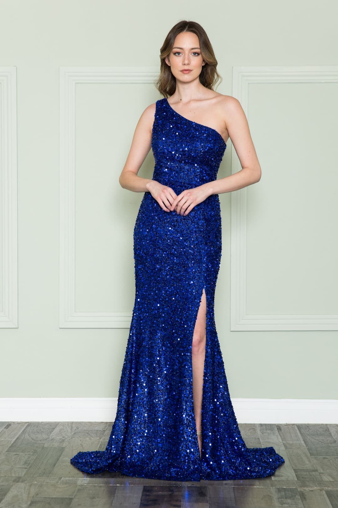 Military Ball Formal Gown - ROYAL / XS