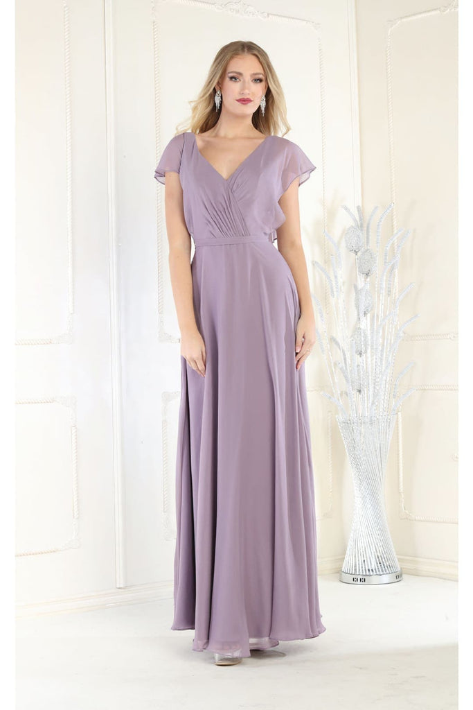 Mother Of Bride Dresses Plus Size - MAUVE / 4 - Dresses