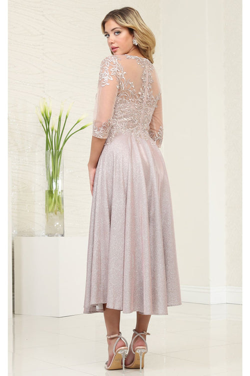 Mother Of The Bride A-Line Round Neck Dress By May Queen MQ2057 - Dress