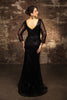 Mother Of The Bride Dress 3/4 Sleeves Mesh Gown By Royal Queen RQ8174 - Dress