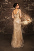 Mother Of The Bride Dress 3/4 Sleeves Mesh Gown By Royal Queen RQ8174 - Dress