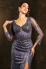 Mother Of The Bride Dress 3/4 Sleeves Mesh Gown By Royal Queen RQ8174 - Dress