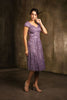 Mother Of The Bride Dress A-Line V-Neck Dress By May Queen MQ2162 - VICTORIAN LILAC / M - Dress